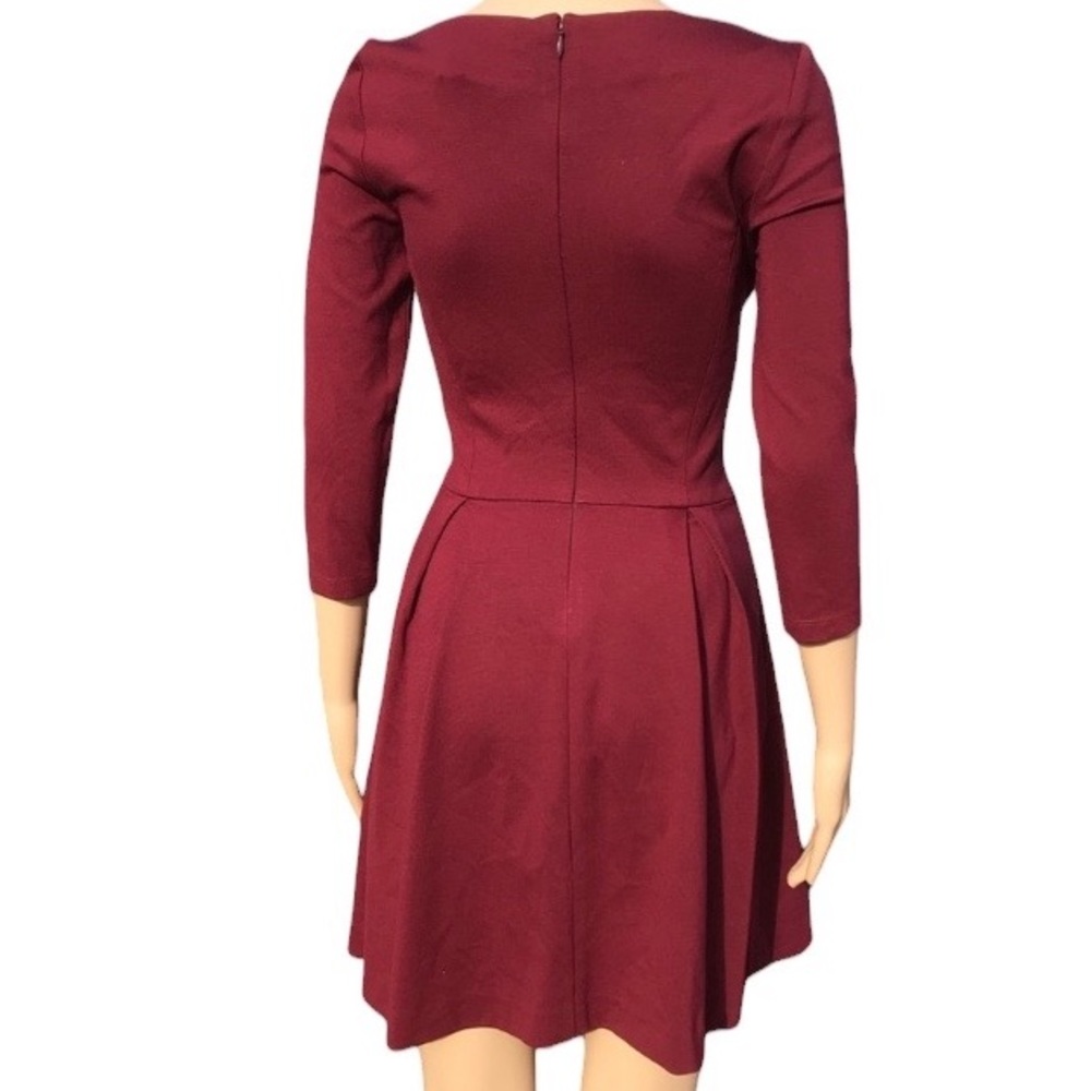 BANANA REPUBLIC Ponte Fit & Flare Skater Cocktail Dress With Pockets size 4 - Picture 4 of 13